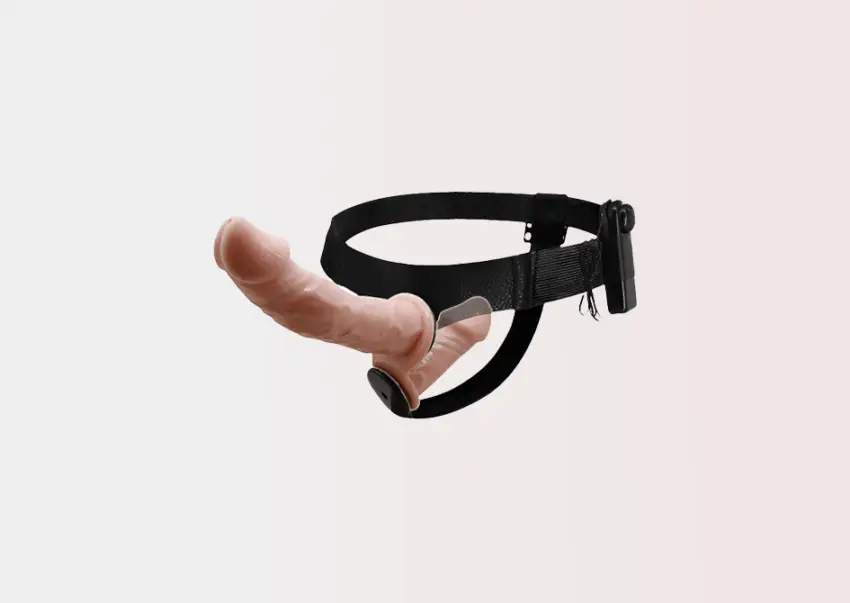 Strap-On Double Band Flesh Dildo